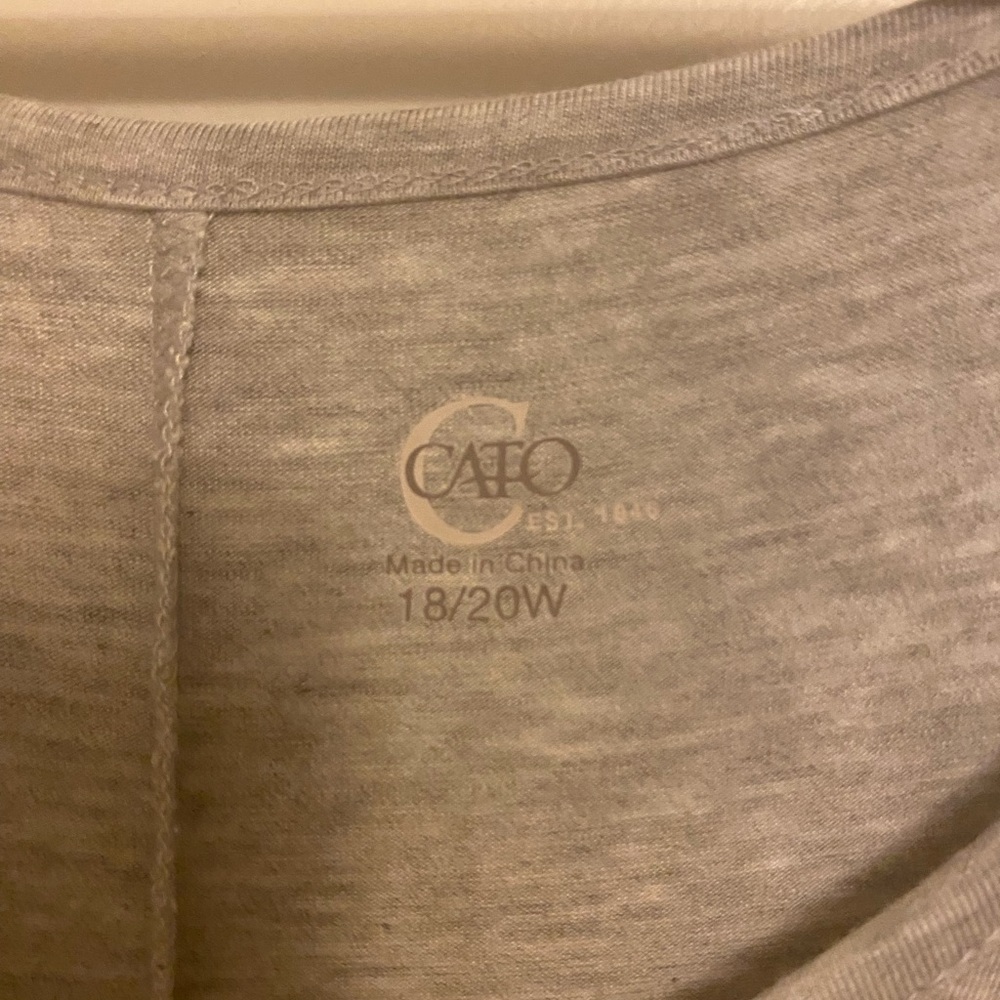 Cato Faith Graphic Tee - Gray and Teal - Picture 2 of 6
